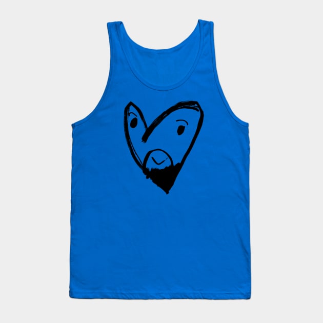 Daddy Heart Tank Top by hawkadoodledoo